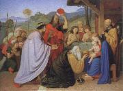 Friedrich overbeck adoration of the kings Spain oil painting artist